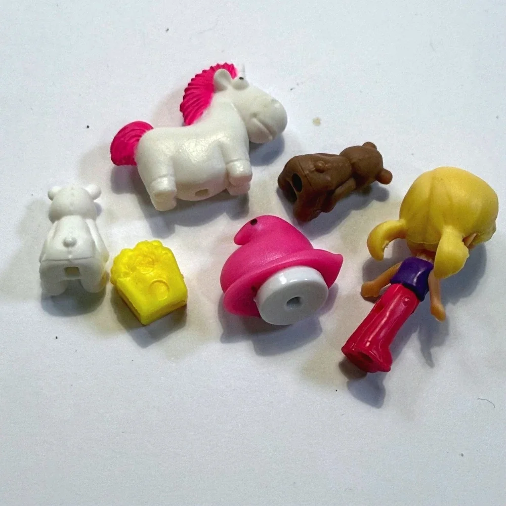Polly Pocket Doll Animal Accessory Lot Pony Teddy Bear Replacement Pieces